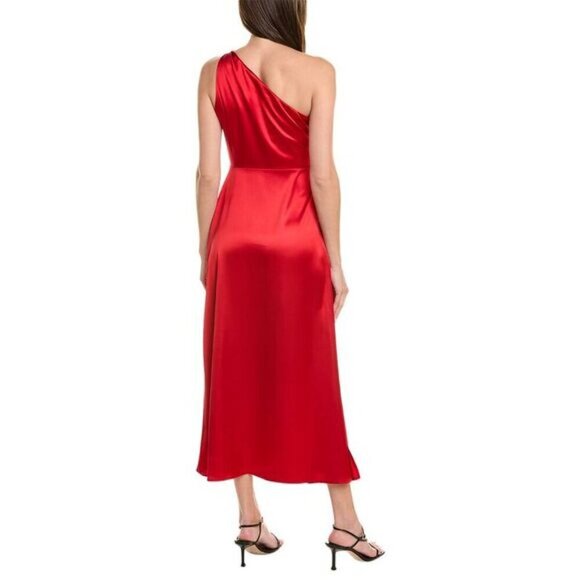 Rachel Parcell One Shoulder Slit Midi Dress Size 10 - Picture 2 of 13